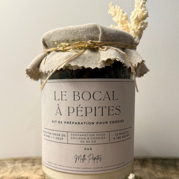 Pot à pépites, kit de préparation de cookies